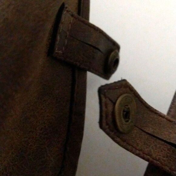 (new)JustFAB 6.5 Fold Over snap shaft Booties - lace-up closure-(defect) - Picture 2 of 4